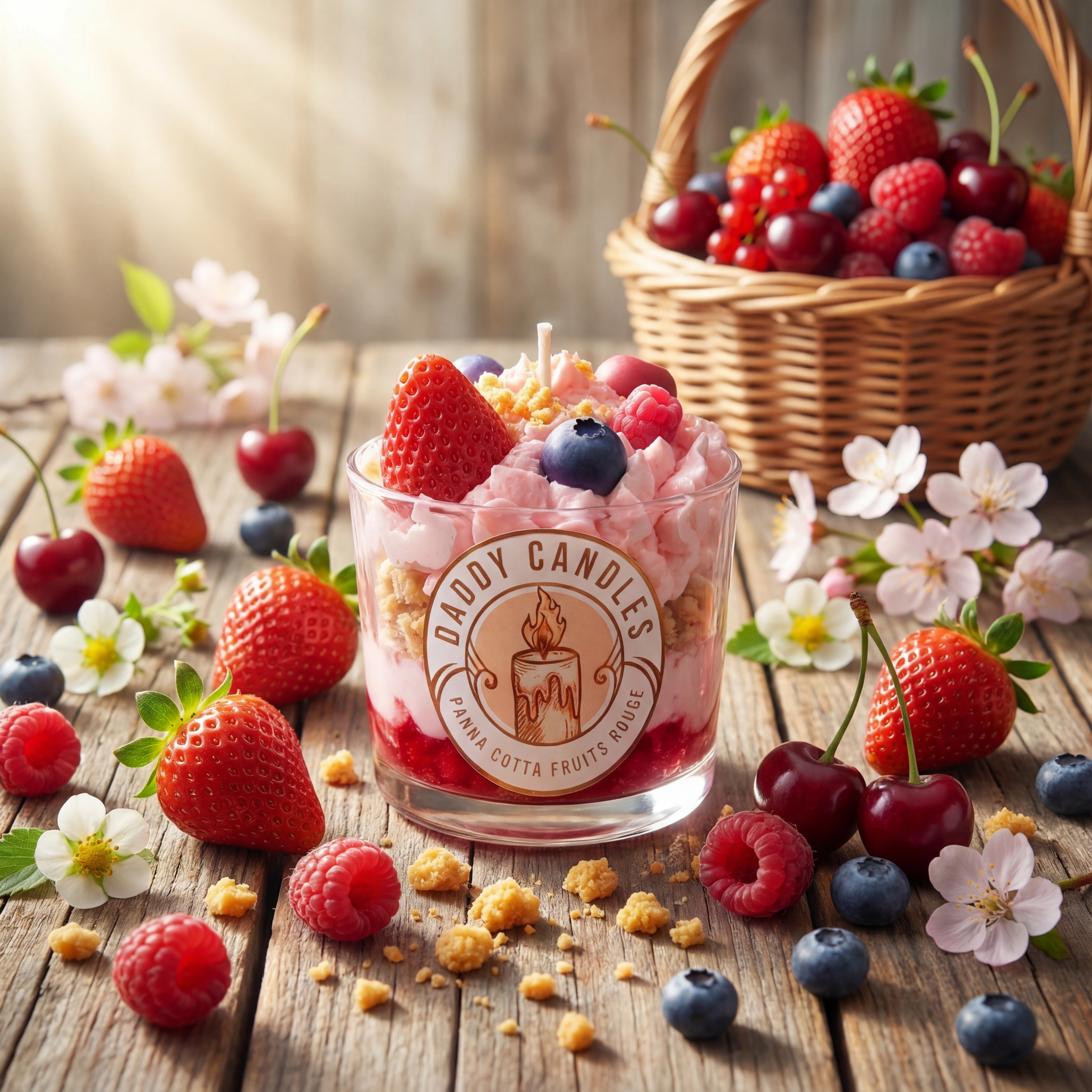 Panna Cotta Fruits Rouges — Daddy Candles
